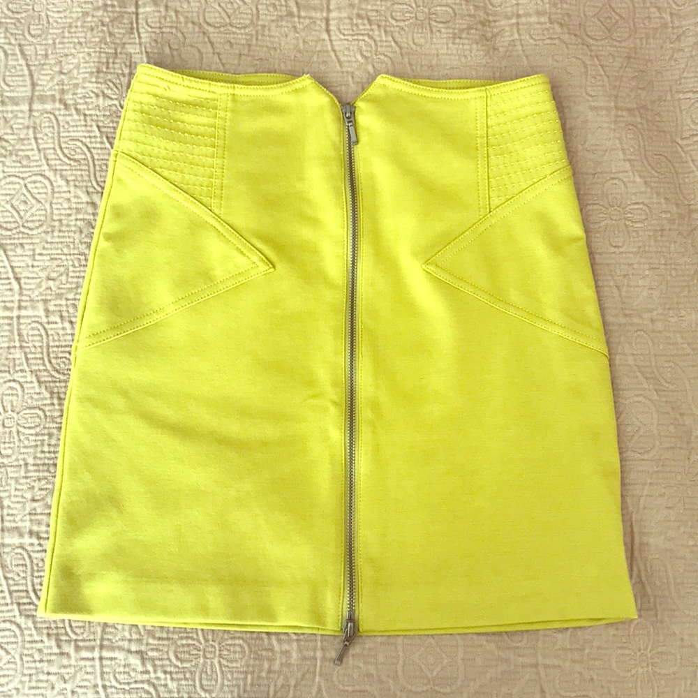 BCBGeneration Lime Mini Skirt